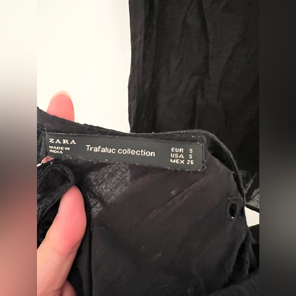 ZARA Floral Embroidered Eyelet Dress - Picture 5 of 7